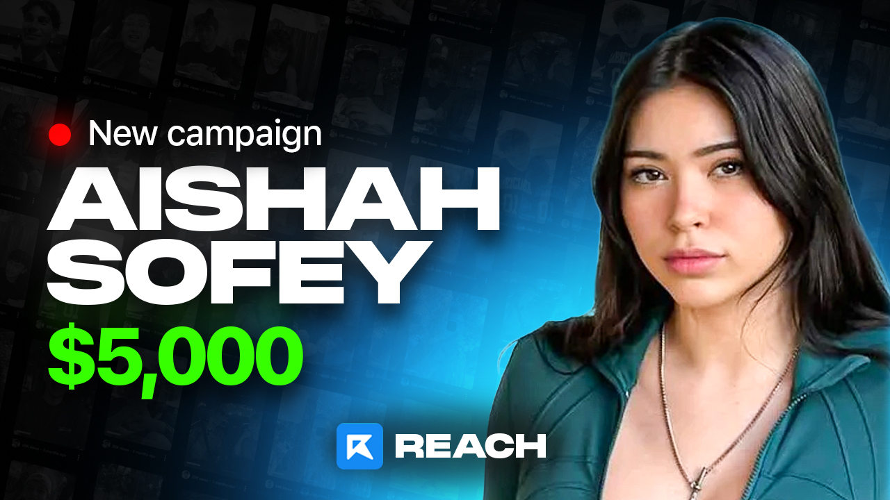 Aishah Sofey $5,000 Clipping Campaign