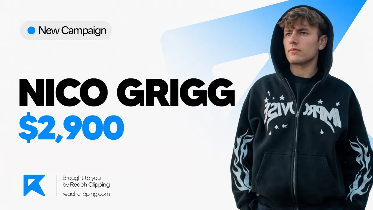 $2,917 Nico Grigg Clipping Campaign